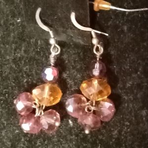 Crystal dangle earrings